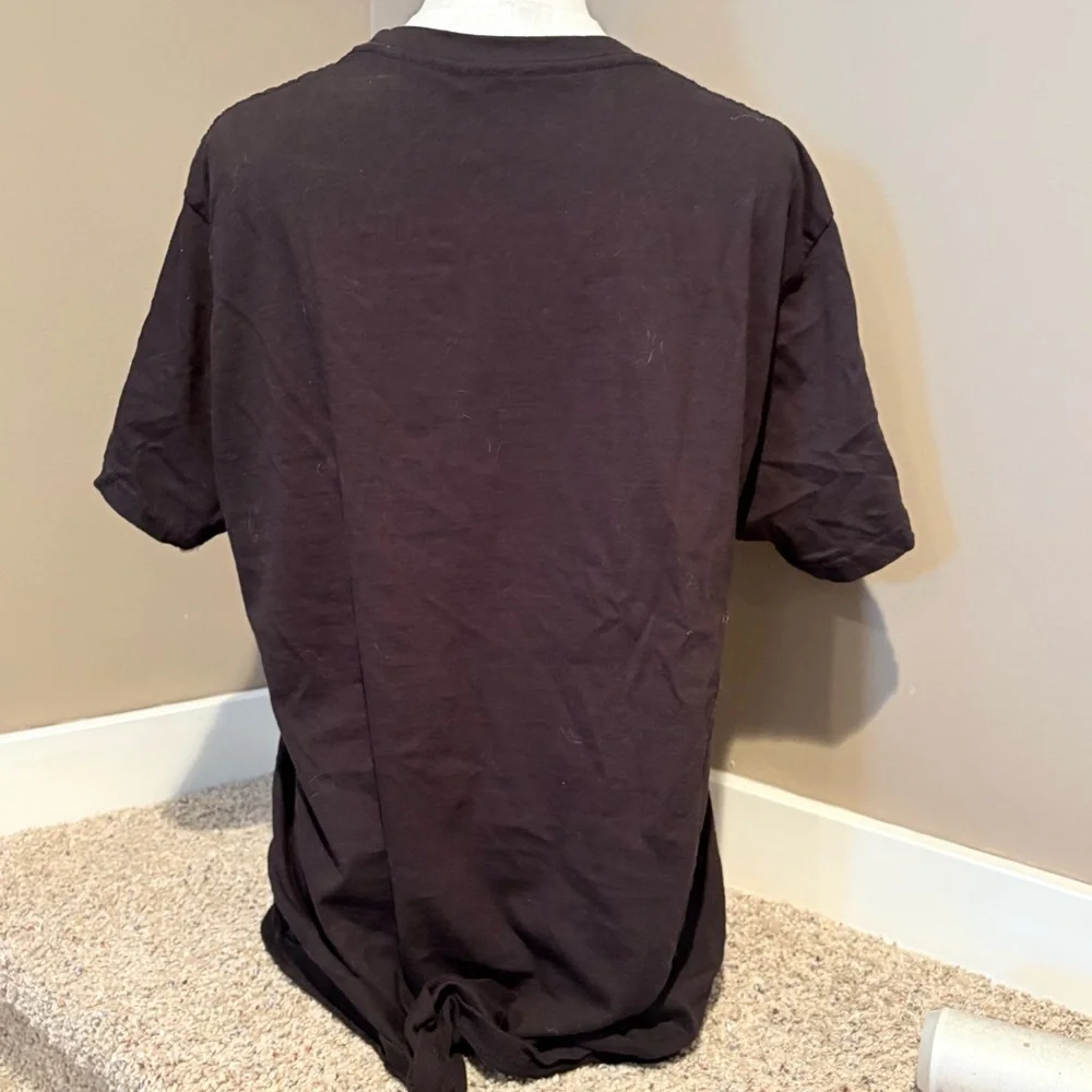 Prince Black Graphic Tee with Pink Dove Design Size Medium - Picture 3 of 4